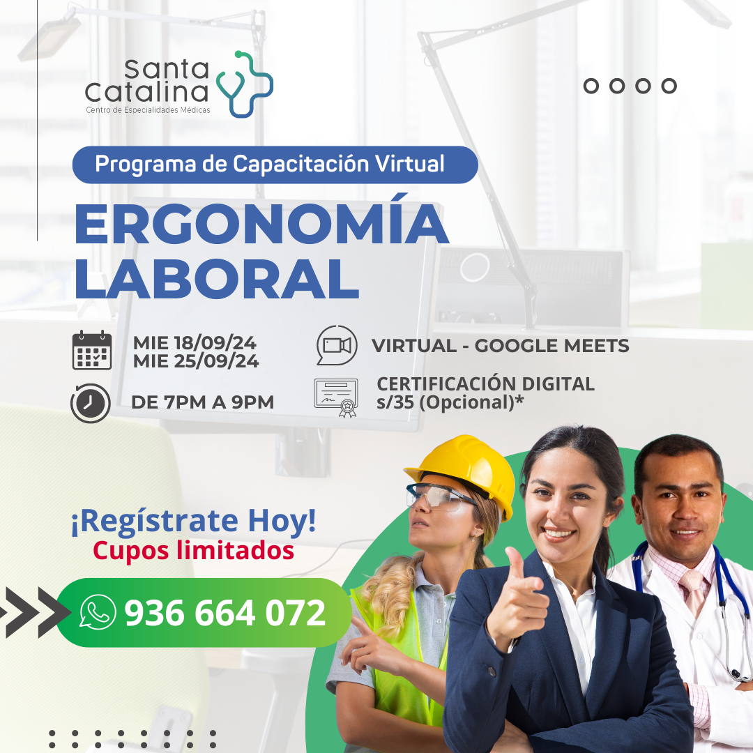 capacitacion virtual en ergonomia laboral