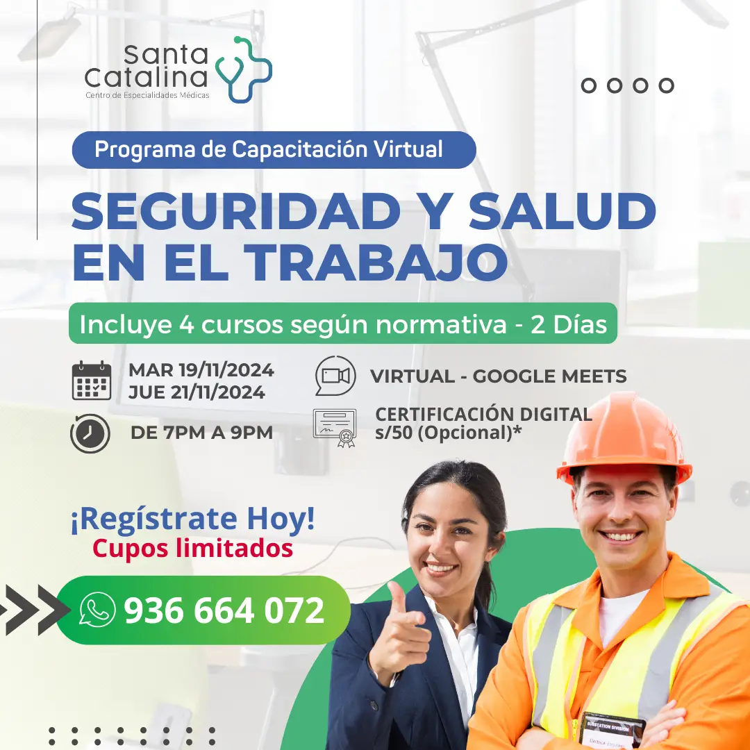 Capacitacion Virtual en Seguridad y Salud en el Trabajo GRATUITA