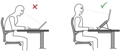 diseño correcto ergonomia trabajo en escritorio