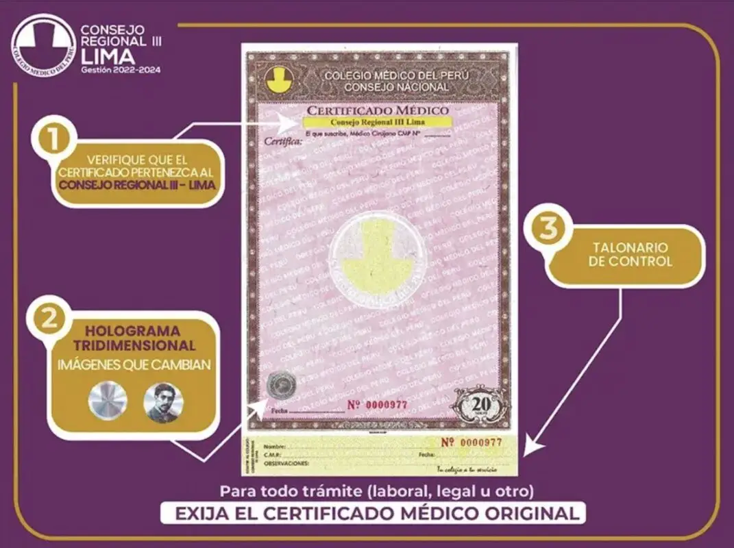 como ver si la especie valorada es valida lima peru